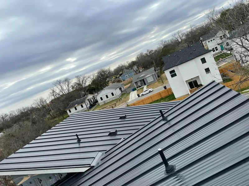 Standing seam metal roof panels with vents for Skylight Repair in Hawthorne